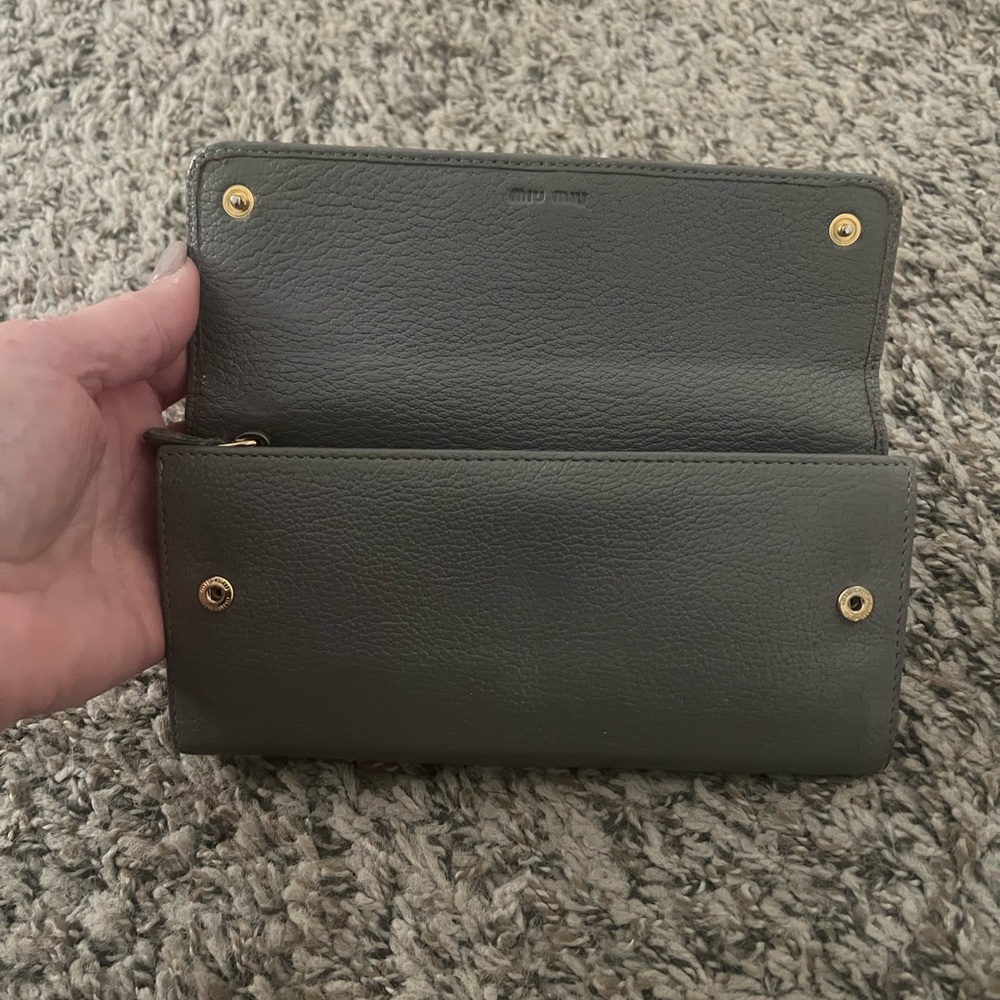 Miu Miu Wallet Long Wallet With Bijou - image 3